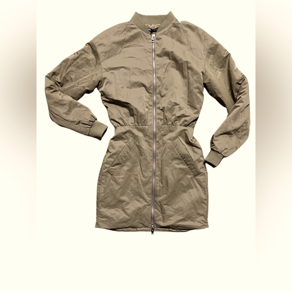 ZARA BOMBER JACKET DRESS, SZ XS NWT - Picture 5 of 9